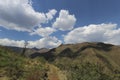 Summer Mountains in Lesotho, seen on a hike near the Maliba Lodge Royalty Free Stock Photo