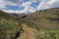 Summer Mountains in Lesotho, seen on a hike near the Maliba Lodge Royalty Free Stock Photo