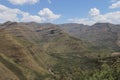 Summer Mountains in Lesotho, seen on a hike near the Maliba Lodge Royalty Free Stock Photo
