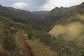 Summer Mountains in Lesotho, seen on a hike near the Maliba Lodge Royalty Free Stock Photo