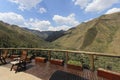 Summer Mountains in Lesotho, seen from the Maliba Lodge Royalty Free Stock Photo