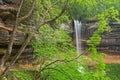 Summer, Munising Falls Framed Royalty Free Stock Photo
