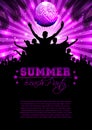 Summer Music Background - Vector