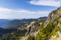 Summer natural scenery of Mount Rainier Sunrise and Paradise. Royalty Free Stock Photo