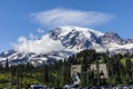 Summer natural scenery of Mount Rainier Sunrise and Paradise. Royalty Free Stock Photo