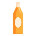 Summer nature fruit drink icon cartoon . Apple cider