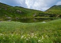 Summer Nesamovyte lake landscape, Chornohora ridge, Carpathian mountains, Ukraine Royalty Free Stock Photo