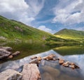 Summer Nesamovyte lake landscape, Chornohora ridge, Carpathian mountains, Ukraine Royalty Free Stock Photo