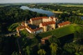 Summer Nesvizh Castle in the city of Nesvizh.Belarus