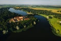 Summer Nesvizh Castle in the city of Nesvizh.Belarus