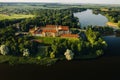 Summer Nesvizh Castle in the city of Nesvizh.Belarus