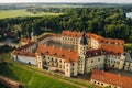 Summer Nesvizh Castle in the city of Nesvizh.Belarus