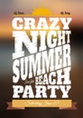 Summer night party poster