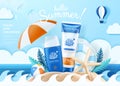 Summer ocean safe sunscreen