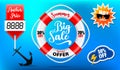 Summer special offer - sale banner price tag - Stickers Anchor price