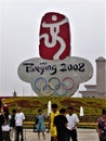 The 2008 Summer Olympic Games, Tiananmen square, Beijing city, China Royalty Free Stock Photo