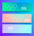 Summer olympic games. 2020 Tokyo. Vector illustration. Abstract background for banner.