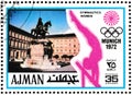 Summer Olympics 1972 postage stamp, Munich