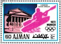 Summer Olympics 1972 postage stamp, Munich