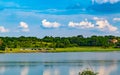 Summer in Omaha, Boat ramp and parking on the South Eastern shore of the lake at Ed Zorinsky Lake Park Omaha NE