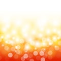 Summer orange with bokeh and lens flare background