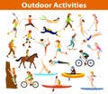 Summer Outdoor sports and activities. Royalty Free Stock Photo