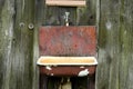 Summer outdoor washbasin in a rural homestead, Lithuania