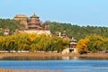Summer palace in autumn Royalty Free Stock Photo
