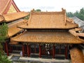 Summer Palace in Beijing, China. Chinese traditional architecture and tourists