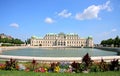 Summer palace Belvedere in Vienna Royalty Free Stock Photo