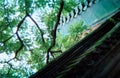 Summer palace building roof and wall Royalty Free Stock Photo