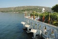 Summer palace at Jag Mandir island on Pichola lake,Udaipur, India