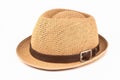 Summer panama straw hat Royalty Free Stock Photo