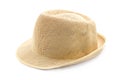 Summer panama straw hat Royalty Free Stock Photo