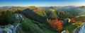 Summer panorama of the Carpathian Mountains