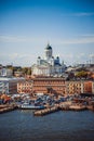 Summer panorama of Helsinki,