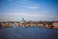 Summer panorama of Helsinki from water side, Finland