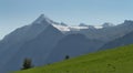 Summer panorama of Kitzsteinhorn Royalty Free Stock Photo