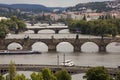 Summer panorama of Prague