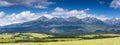 Summer panorama of Tatra mountains