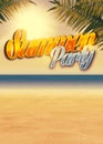 Summer paradise background Royalty Free Stock Photo