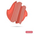 Summer pareo color flat icon for web and mobile design