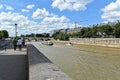 Summer Paris, embankment of the Seine