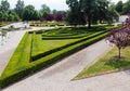 Summer park. Troja Palace (Prague, Czech) Royalty Free Stock Photo
