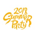Summer Party Logo. 2018.