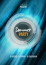 Summer party poster with abstract background. Vector illustration EPS10 Royalty Free Stock Photo