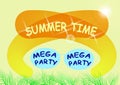 Summer party vector flyer