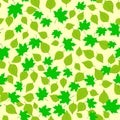 Summer pattern of green leaves