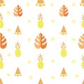 Summer pattern. Hello summer. Summer Pattern with tropical elements