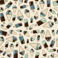 Summer pattern ice creame